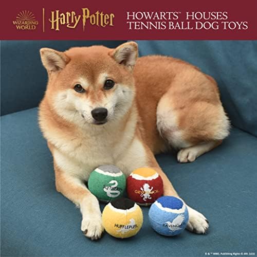 הארי פוטר 4 חבילות הוגוורטס גאווה כדורי טניס לחיות מחמד | כדורי צעצוע לכלבים | כדורי טניס כלבים נושא